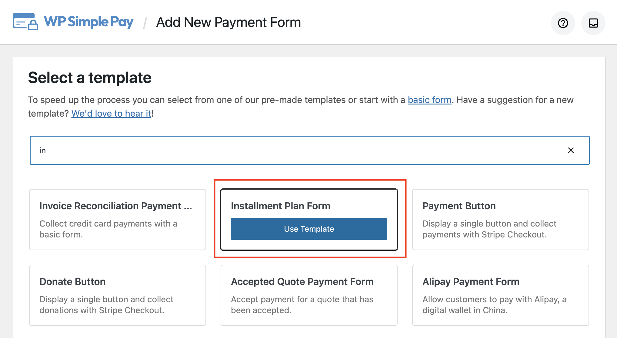 installment plan template