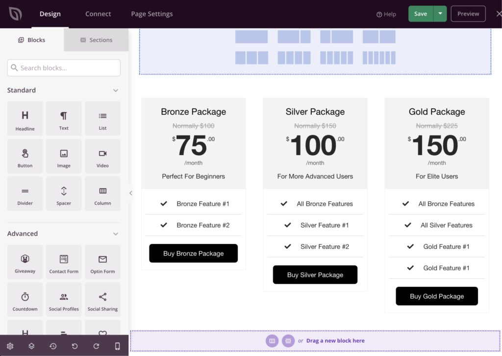 Navigate to seedprod landing pages