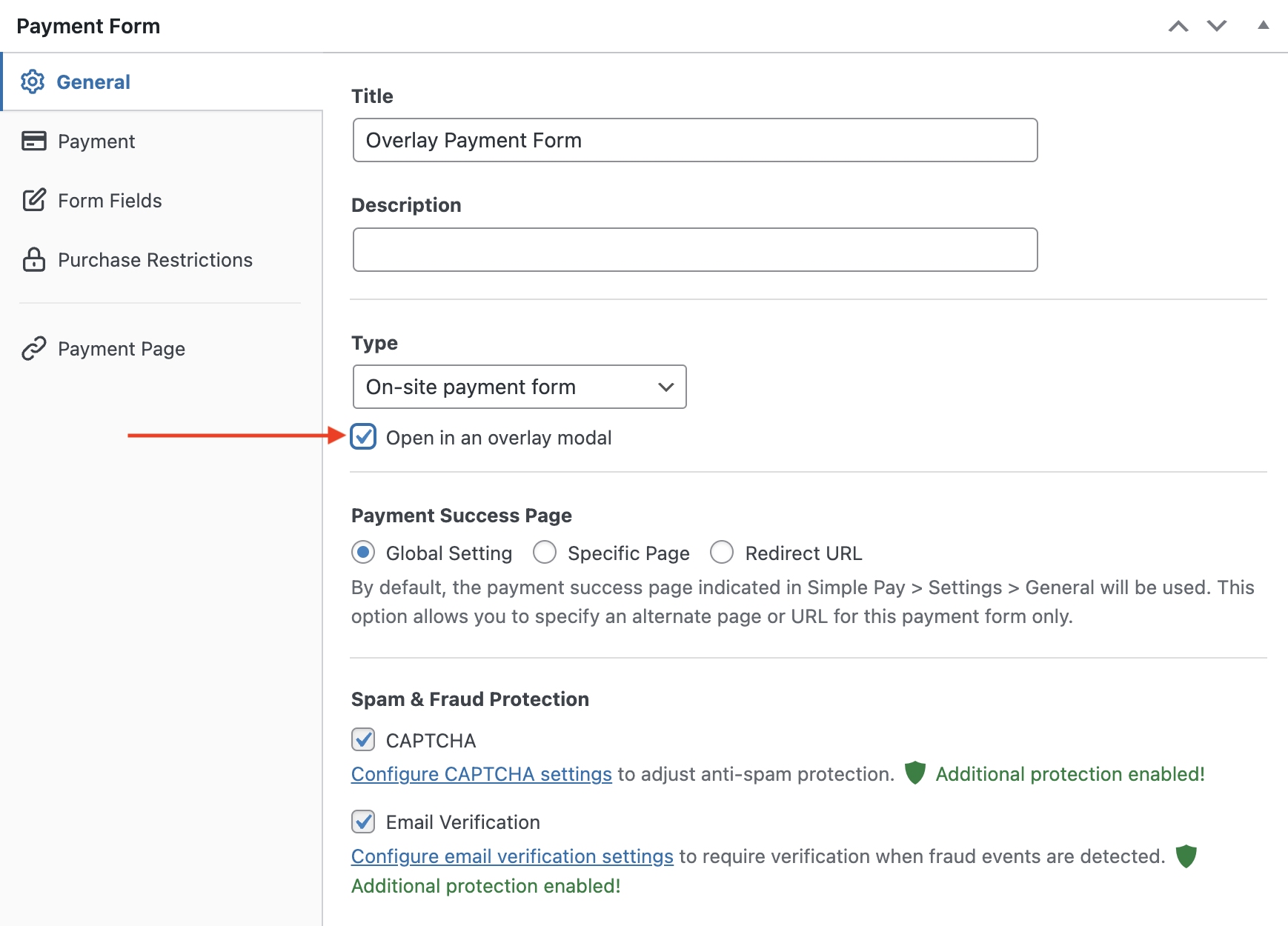 overlay popup form template