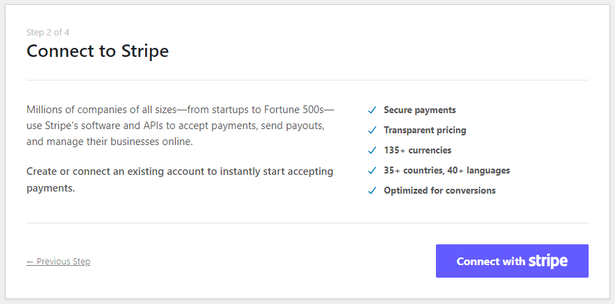 WP Simple Pay Setup - Connect with Stripe